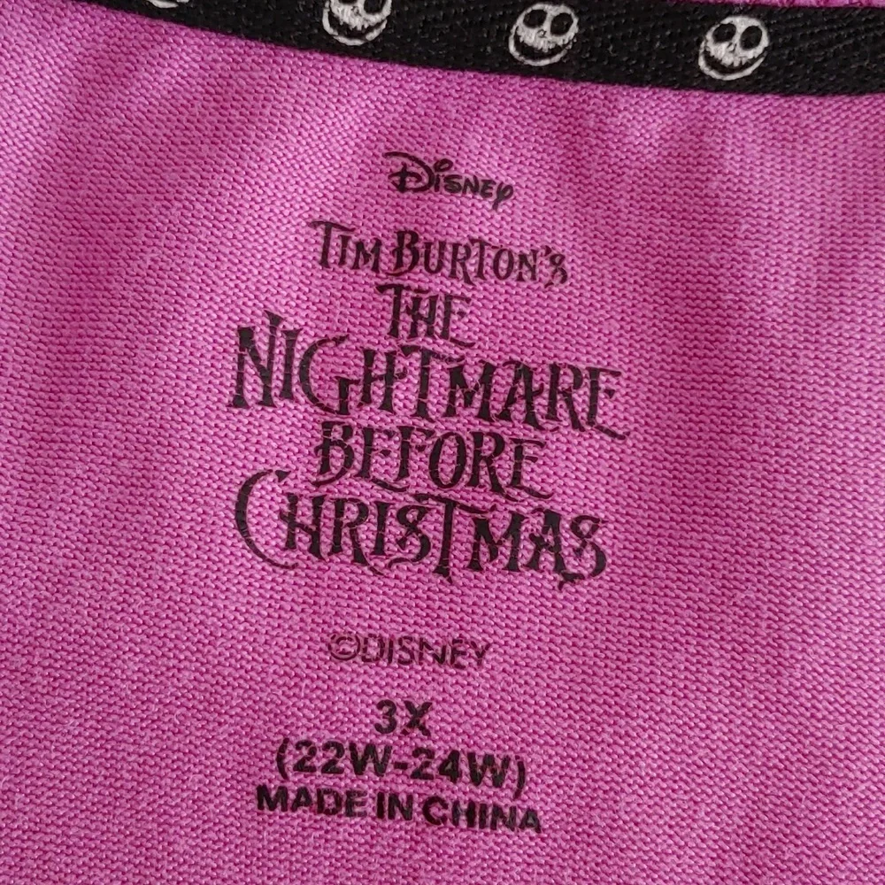 Disney Nightmare Before Christmas Short Sleeve Pajama Top Size 3X